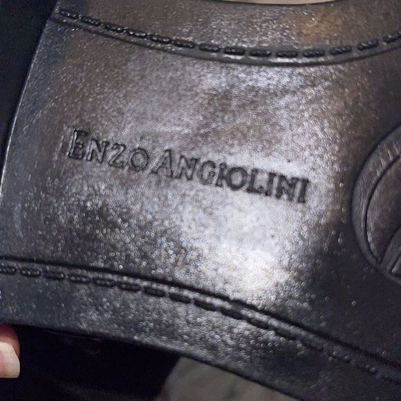 Enzo Angiolini Black Leather Tall Zip Boots Size 8 - Picture 7 of 13